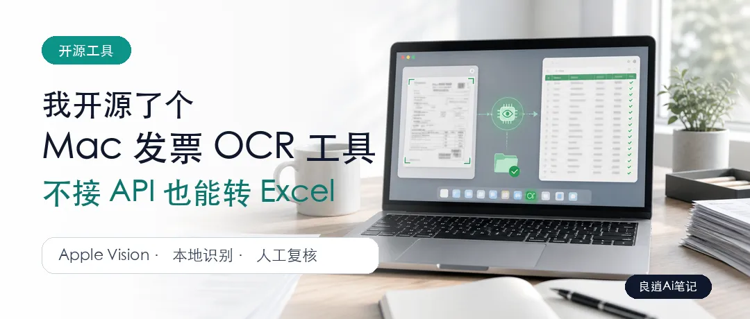 公众号封面：Mac 发票 OCR 小工具