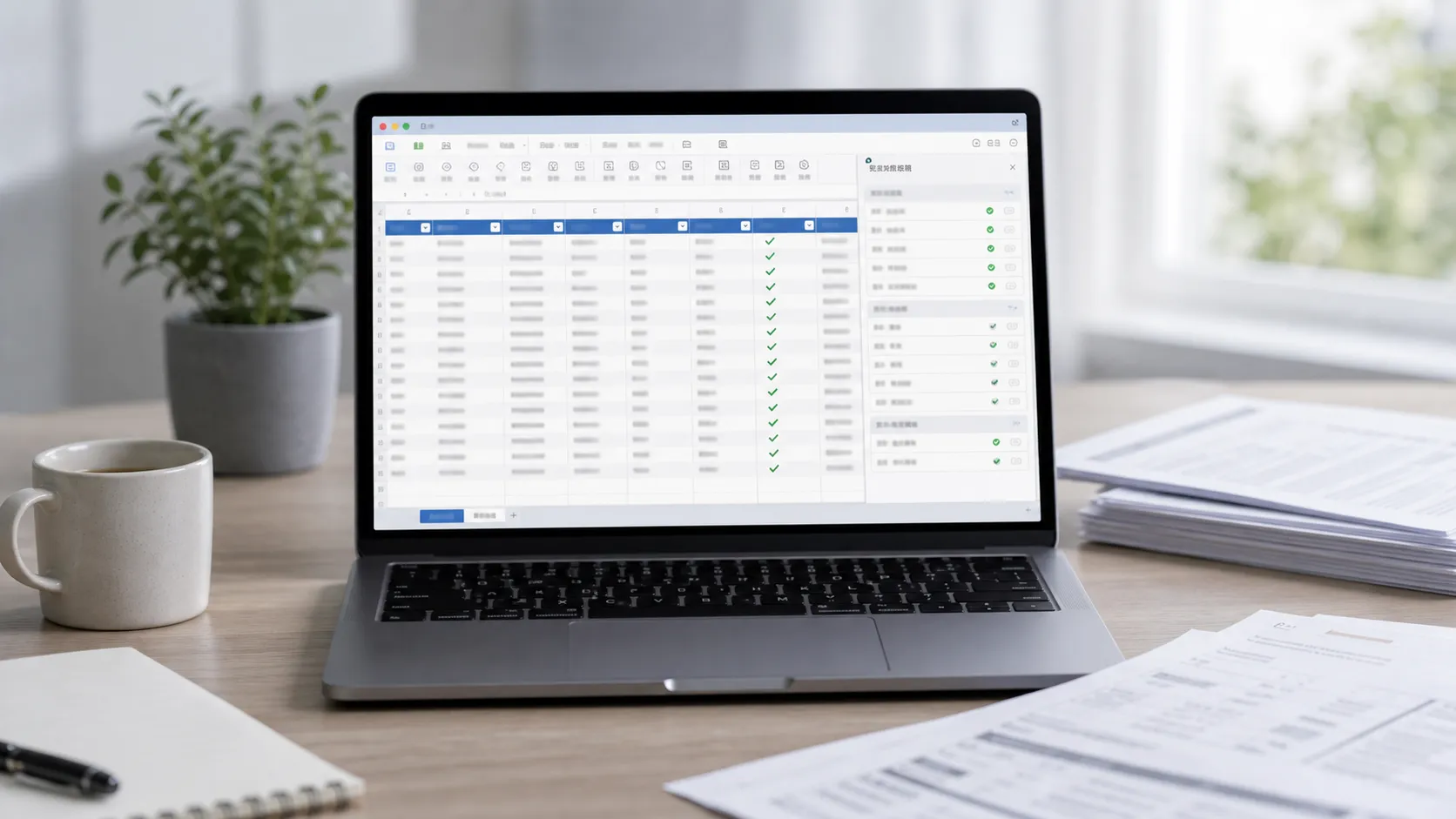 发票整理结果导出 Excel 后人工复核